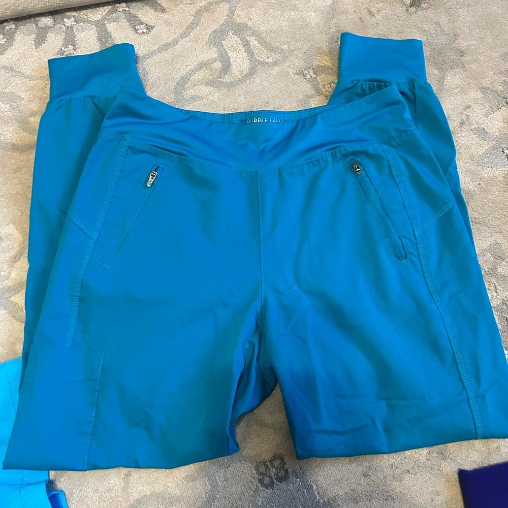 Purple Label Yoga Scrub Pants Size S healing hands